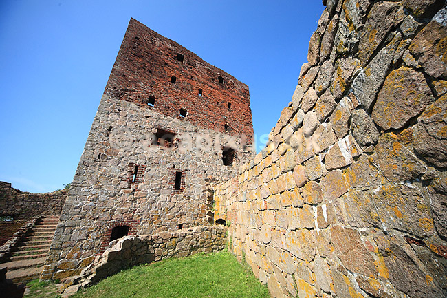 Hammershus. Hammershus slotsruin; ; Bornholm; Danmark; ; ; Ruiner, Ruins, Fæstninger