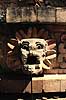 Teotihuacan. Udsmykning p� Templo de Quetzalc�atl ved Teotihuacan ( Scan af KOL6852 )   Teotihuacan Mexico Nordamerika  UNESCO World Heritage Site