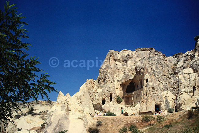 Cappadocien. Kirke udhulet i klippen - G�reme dalen - Cappadocien ( Scan af KOL751 ) ; ; Cappadocien; Tyrkiet; Asien; ; Huleboere