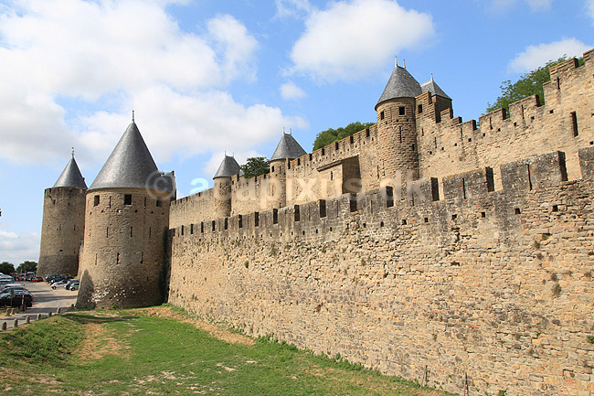 Carcassonne. Den bef�stede middelalderby Carcasonne; ; Carcassonne / Roussillon languedoc; Frankrig; ; ; UNESCO list of World Heritage Sites