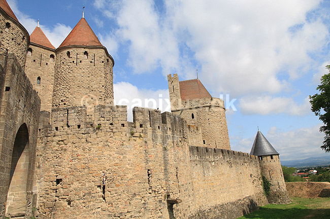 Carcassonne. Den bef�stede middelalderby Carcasonne; ; Carcassonne / Roussillon languedoc; Frankrig; ; ; UNESCO list of World Heritage Sites