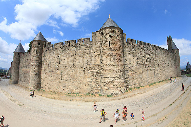 Carcassonne. Den bef�stede middelalderby Carcasonne; ; Carcassonne / Roussillon languedoc; Frankrig; ; ; UNESCO list of World Heritage Sites