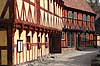 Den Gamle By i �rhus. Mansardhuset - ren�ssancebygning fra Jomfru Anegade i Aalborg  Den Gamle By / �rhus Danmark   frilandsmuseum, bykultur, K�bstadmuseum, museum, museer, bindingsv�rk, bindingsv�rkshuse