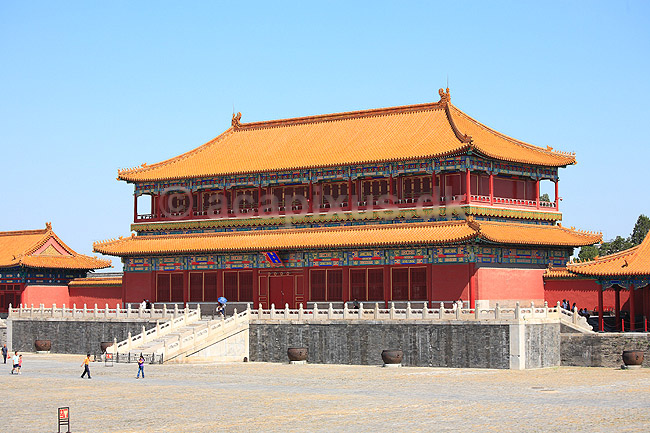 Den Forbudte By. Tirenge i Den Forbudte By i Beijing.; ; Den Forbudte By / Beijing; Kina; ; ; Palace Museum, The Forbidden City, Det kejserlige palads, UNESCO Verdens Kulturarv, UNESCO World Heritage