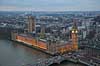 London. Themsen, Palace of Westminster, Big Ben, Victoria Tower, House of Lords, Houses of Parliament og Westminster Abbey set fra London Eye  London England   Storbyer, Storbritanien, River Thames, Downtown, City