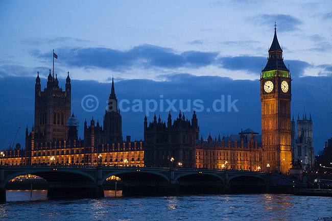 London. Palace of Westminster, Big Ben og Victoria Tower i London; ; London; England; ; ; Storbyer, Storbritanien, River Thames, Downtown, City