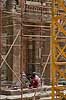Ta Prohm / Angkor Wat. Restaurationsarbejde i Ta Prohm templet i Angkor Archeological Park, World Heritage Site, bygget i 12e �rhundrede af Jayavarman VII  Angkor Archeological Park / Siem Reap Cambodia   Angkor Wat, Templer, Khmer riget, stillads