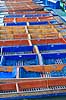 Cambridge. Rob�de ved kajen hvor floden Cam l�ber gennem Cambridge  Cambridge England  Sev�rdigheder River Cam, Scudamore's Quayside Punting Station