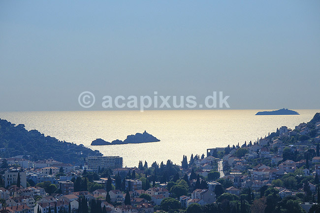 Dubrovnik. Udsigt over Dubrovnik og Adriaterhavet / Middelhavet; ; Dubrovnik; Kroatien; ; ; Croatien