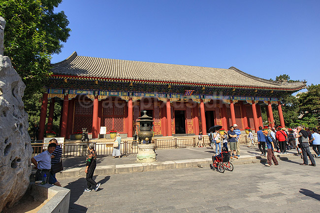 Sommerpaladset i Beijing. Renshou Palace (Hall of Benevolence and Longevity) ved Sommerpaladset i Beijing - Summer Palace; ; Beijing; Kina; Asien; ; Peking