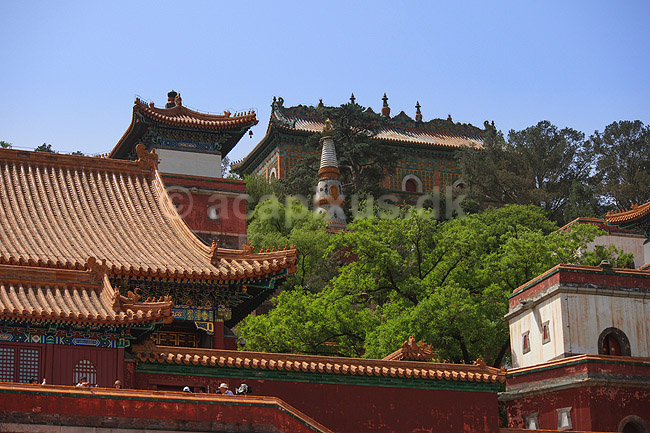 Sommerpaladset i Beijing. Sea of Wisdom (Zh�hu�h?i) ved Sommerpaladset i Beijing - Summer Palace; ; Beijing; Kina; Asien; ; Peking