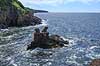L�vehovederne. L�vehovederne nedenfor Hammerhus Slotsruin  Bornholm Danmark  Sev�rdigheder Turistattraktion