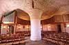 Olsker. Kirkerummet i Ols kirke - Olsker  Olsker / Bornholm Danmark   Rundkirke, rundkirker, kirke, kirker, kristendom, religion
