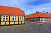 R�nne. Gamle bindingsv�rkshuse i Gr�nnegade, Lillegade og Silkegade i R�nne  R�nne / Bornholm Danmark   