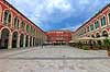 Trg Republike i Split. Republic Square i Split fyldt med restauranter  Split Kroatien   
