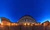 Christiansborg. 360 graders panorama fra Prins J�rgens G�rd med Statsministeriet, Torvaldsen Museum og Slotskirken p� Christiansborg Slot.  K�benhavn Danmark  sev�rdigheder 