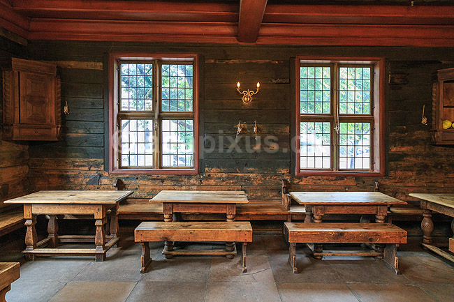 Sch�tstuene. Sch�tstue i Det Hanseatiske Museum Sch�tstuene p� Bryggen i Bergen; ; Bryggen / Bergen; Norge; ; ; Turisme, sev�rdigheder, Hansestaderne, Hanseaterne, Hanseater, handel