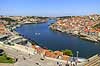 Porto. Floden Duoro løber imellem byerne Porto (th) og Vila Nova de Gaia (tv)  Vila Nova de Gaia / Porto Portugal   