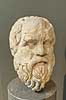 Sokrates. Buste af filosoffen Sokrates (469-399 f.k.)  The British Museum / London England  sev�rdigheder Philosophi, filosofi, philosofi, philosoph, filosof