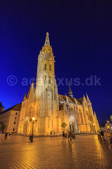 Matthias Kirken. Matthiaskirken, Matthias Church, Matyas Templom, p� Borgh�jen p� den vestlige Buda-side af Donaufloden i Budapest; ; Matthias Kirken / Budapest; Ungarn; ; sev�rdigheder; Kirker, kristendom, religion