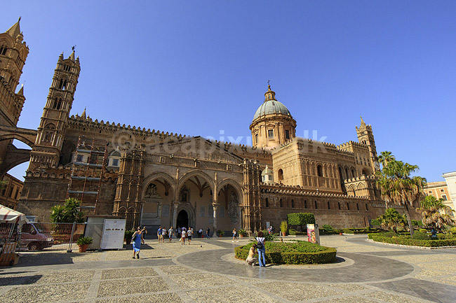 Palermo Domkirke. Cattedrale di Palermo, Palermo Cathedral; ; Palermo / Sicilien; Italien; ; ; Kirker, kristendom, religion, katolsk