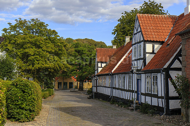 Mariager. Gamle bindingsv�rkhuse i Teglgade i Mariager; ; Mariager; Danmark; ; ; Bolig, beboelse