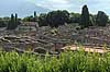 Pompeji. Udsigt over huse og gader i Pompeji set fra Casina dell'Aquila  Pompeji / Pompei / Pompeii / Napoli / Campania Italien   Ark�ologi, vulkaner, vulkanudbrud, pyroplastisk flow, pyroplasma, Vesuvius, Vesuv, naturkatastrofer, turistsev�rdigheder, sev�rdigheder, turisme, Romerriget, romerne, ruiner, ruinbyer