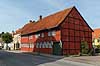 Vestergade 10 i Sk�lsk�r. Gammelt fredet bindingsv�rkshus bygget ca 1670 i centrum af Sk�lsk�r  Sk�lsk�r Danmark   Bevaringsdeklaration, fredning, restaurering