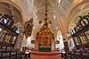 Alter i Helsing�r domkirke. Alteret i Helsing�r Domkirke eller Sankt Olai kirke  Helsing�r Danmark  Sev�rdigheder turistsev�rdigheder, religion, kristendom, kirker, kirke, domkirker
