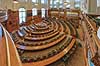 Folketingssalen. Folketingssalen p� Christiansborg  Christiansborg Slot / K�benhavn Danmark  Sev�rdigheder Folketinget, demokrati, regering, folkestyre