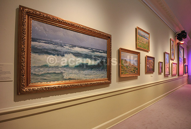 Den Hirschsprungske Samling . Salene i Den Hirschsprungske Samling ; ; Den Hirschsprungske Samling  / K�benhavn; Danmark; ; Sev�rdigheder; Museum, kunstmuseum, museer, billeder, malerier, kunstmuseum, Tobaksfabrikant Heinrich Hirschsprung