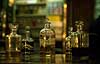 Perfume bottles in the Cairo souk.  Cairo Egypt Africa  