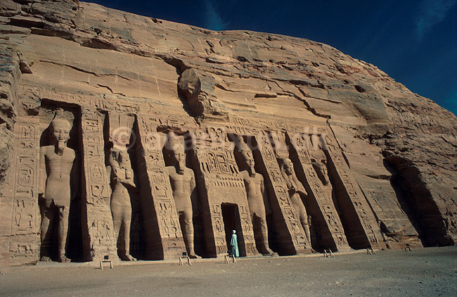 Hathor Templet i Abu Simbel. Bygget af Ramses II.; ; Abu Simbel; Egypten; Afrika; ; 