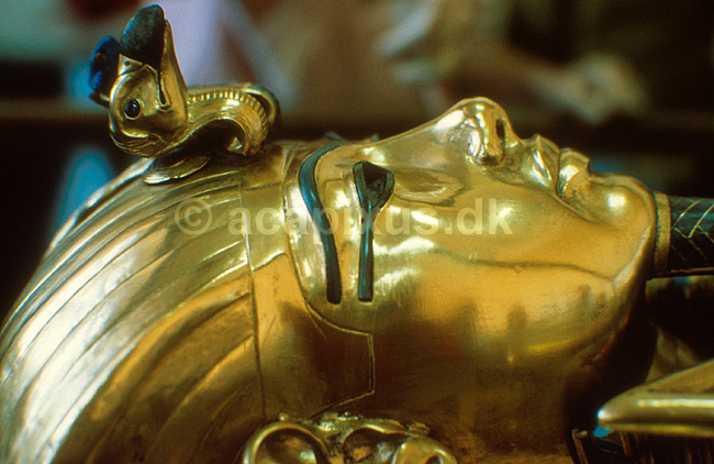 Tutankhamuns mumiekiste p� Egyptologisk Museum; ; Cairo; Egypten; Afrika; ; 