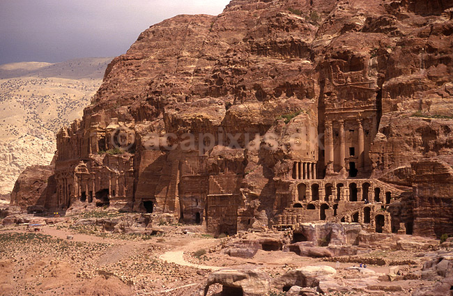Royal Tombs: Palace, Corinthian, Silk + Urn Tombs; ; Petra; Jordan; Asien; ; 