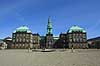 The Danish parliament building Chritiansborg  Copenhagen Denmark europe  government