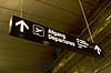 Sign indicating departure hall in Kastrup Airport  Kastrup Airport / Copenhagen Denmark   transport airports