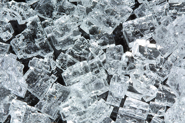 Bordsalt, NaCl, Krystaller af salt; ; ; ; ; ; videnskab