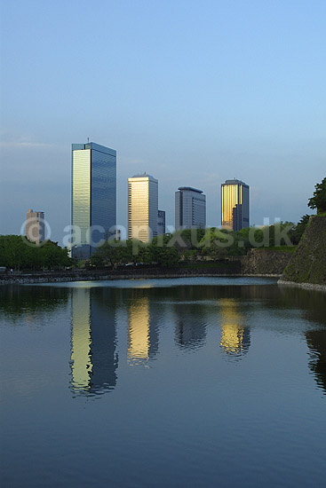 Osaka Bussiness Park. Skyskrabere i Osaka Bussiness Park; ; Osaka; Japan; Asien; ; h�jhuse reflektioner
