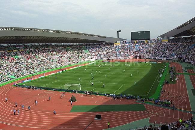 VM i fodbold 2002. Fodboldkamp imellem England og Nigeria ved VM i 2002; ; Osaka Stadium / Osaka; Japan; Asien; ; boldspil