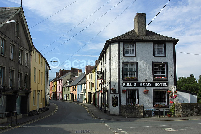 Brecon i Wales. Bulls Head Hotel i  Brecon i Wales; ; Brecon; Wales; Europa; ; hoteller, beed and breakfast, turisme Storbritanien