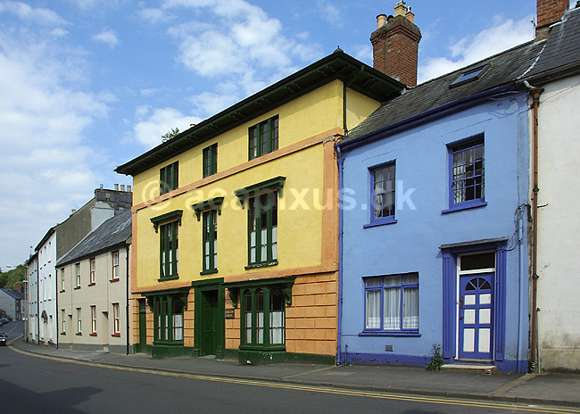 Brecon i Wales. Gadebillede i Brecon i Wales; ; Brecon; Wales; Europa; ; 