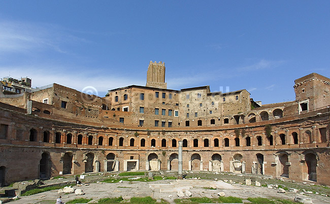 Foro di Traiano. Foro di Traiano, Mercati di Traiano, Trajans Markets i Rom; ; Rom; Italien; Europa; ; romerriget, turistsev�rdigheder