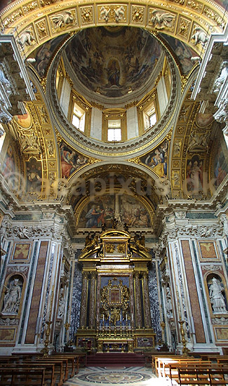 Santa Maria Maggiore. Sidekapel i Basilica di Santa Maria Maggiore, en af Roms fire patriarkalske kirker; ; Rom; Italien; Europa; ; turistsev�rdigheder, religion, kristendom