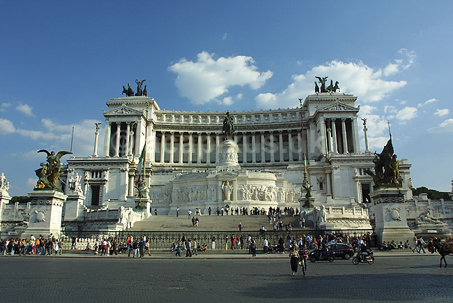 Monumento Vittorio Emanuele II. Monumento Vittorio Emanuele II p� Campidoglio i Rom; ; Rom; Italien; Europa; ; turistsev�rdigheder